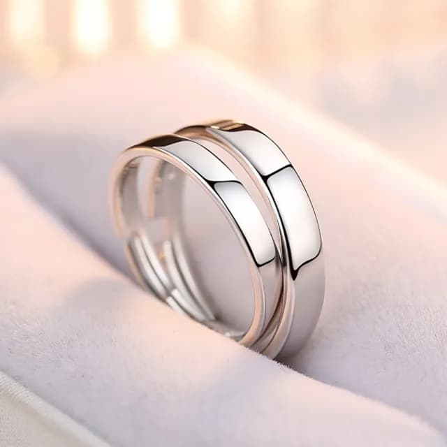 【巴黎精品】現貨+預購 925純銀戒指情侶對戒(極簡開口戒百搭生日情人節禮物男女飾品2款v1ar56)