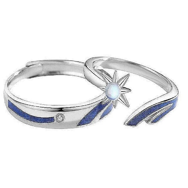 【巴黎精品】現貨+預購 925純銀戒指情侶對戒(兩情相悅流星生日情人節禮物男女飾品2款v1ar114)