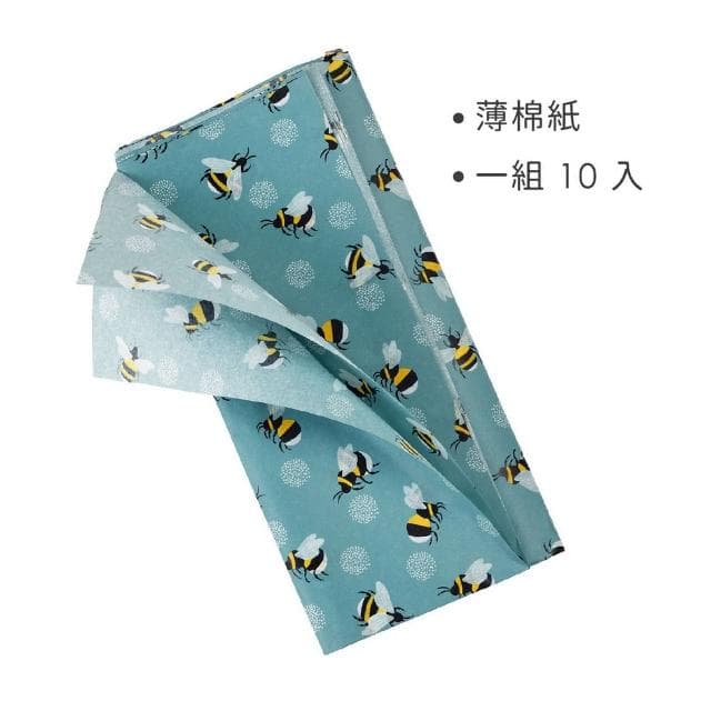 【Rex London】包裝薄棉紙10入 小蜜蜂  / 包裝 包裝紙