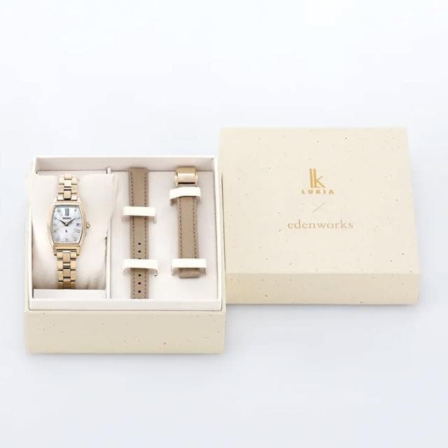 【SEIKO 精工】LUKIA 花藝聯名真鑽太陽能鈦金屬限量 電波女錶 指針錶 手錶 禮物 畢業(1B32-0BA0G/SSQW074J)
