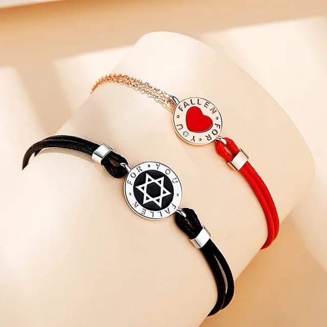 【米蘭精品】現貨+預購 925純銀手鍊情侶對鍊(甜美心星鈕扣生日情人節聖誕節交換禮物男女飾品74dv45)