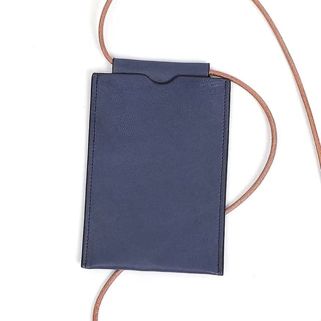 【巴黎精品】情人節禮物 真牛皮側背包真皮革單肩背包托特包手提包隨身男女包包(簡約手機包小巧6色v1af30)