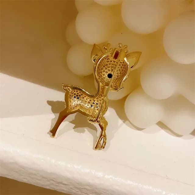 【巴黎精品】現貨+預購 鋯石胸針小鹿別針(滿鑽聖誕馴鹿可愛生日情人節禮物女飾品2色a1ah55)