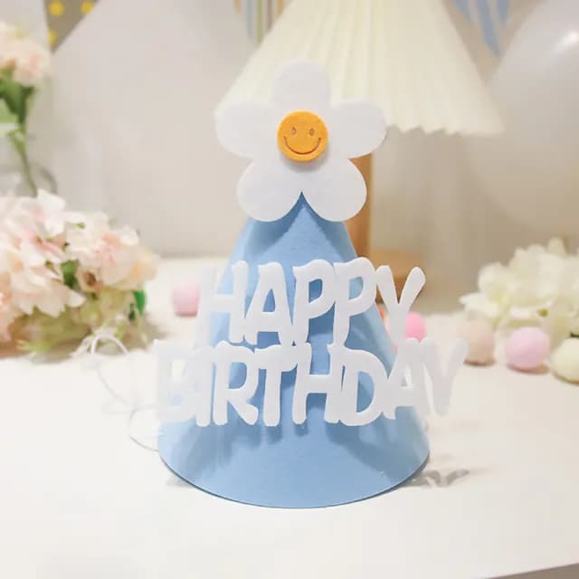 【派對小物】ins小雛菊生日帽2入(慶生帽 佈置 拍照道具 韓系 裝飾 造型 髮飾 可愛頭飾)
