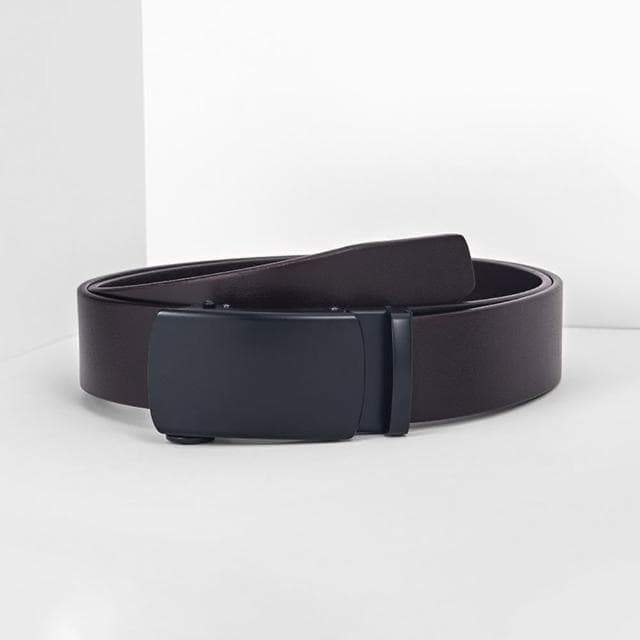 【米蘭精品】現貨+預購 真皮皮帶腰帶(黑色自動扣頭休閒牛皮男皮帶情人節生日聖誕節交換禮物2色74eh36)