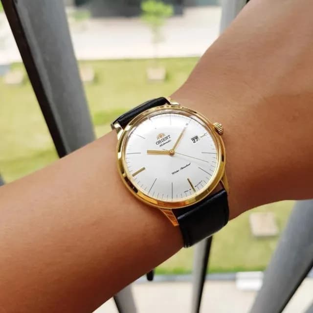 【ORIENT 東方錶】DATE Ⅱ復刻廂型鏡面 機械錶 男錶 手錶 指針錶(FAC0000BW 送禮推薦)