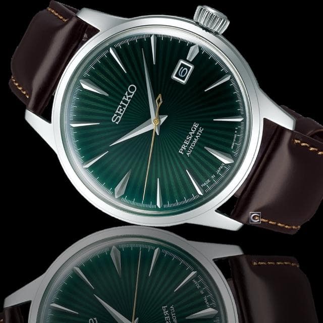 【SEIKO 精工】Presage調酒師41小時動力儲存機械錶 指針錶 手錶 禮物 畢業(4R35-01T0M/SRPD37J1)