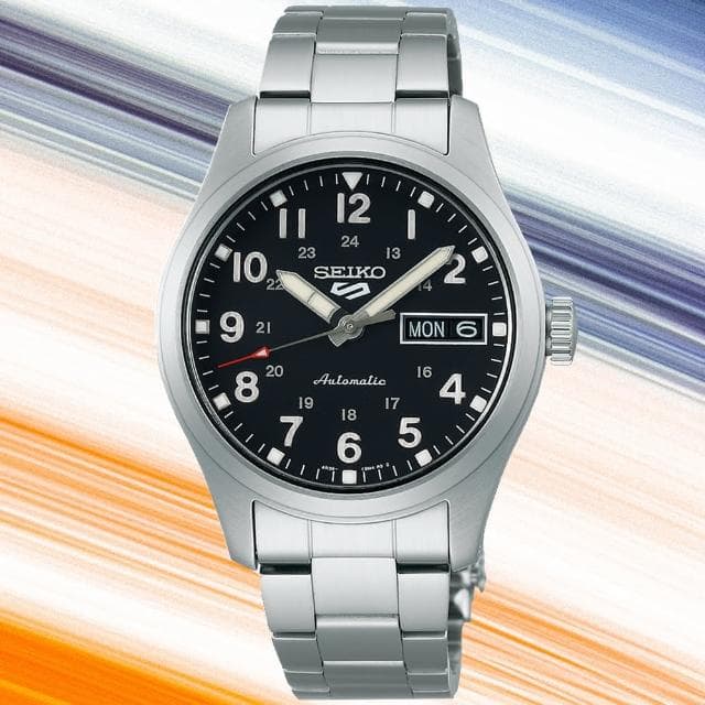 【SEIKO 精工】5 Sports系列 Lineup 復古軍風 機械腕錶 母親節 禮物 推薦(SRPJ81K1/4R36-13P0D)