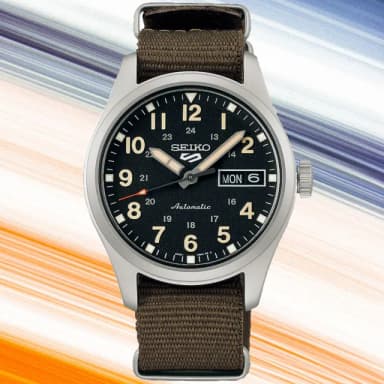 【SEIKO 精工】5 Sports系列 Lineup 復古軍風 機械腕錶 母親節 禮物 推薦(SRPJ85K1/4R36-13P0C)