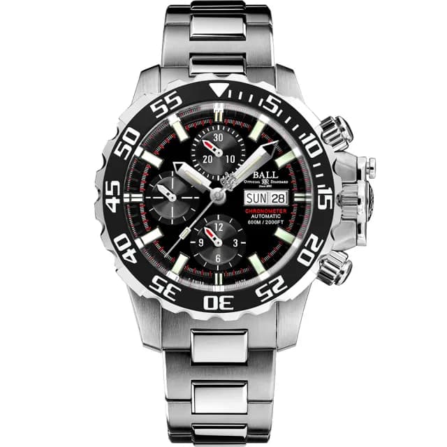 【BALL 波爾】B4_B4 Engineer Hydrocarbon 600米防水計時機械錶(DC3226A-S4C-BK)