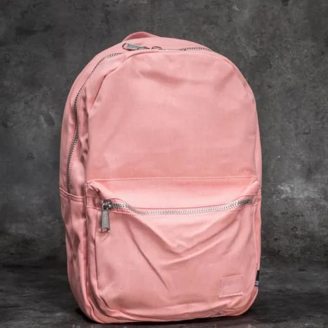 【Herschel】情人節禮物 Lawson 高階 水洗 仿舊 棉帆布 厚帆布 粉紅 粉色 金屬拉鍊 筆電夾層 防潑水 男生