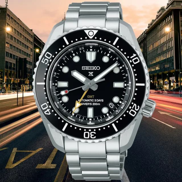【SEIKO 精工】大谷翔平配戴款 三日鍊 GMT 潛水機械腕錶 畢業禮物 送禮 推薦(SPB383J1/6R54-00D0D)