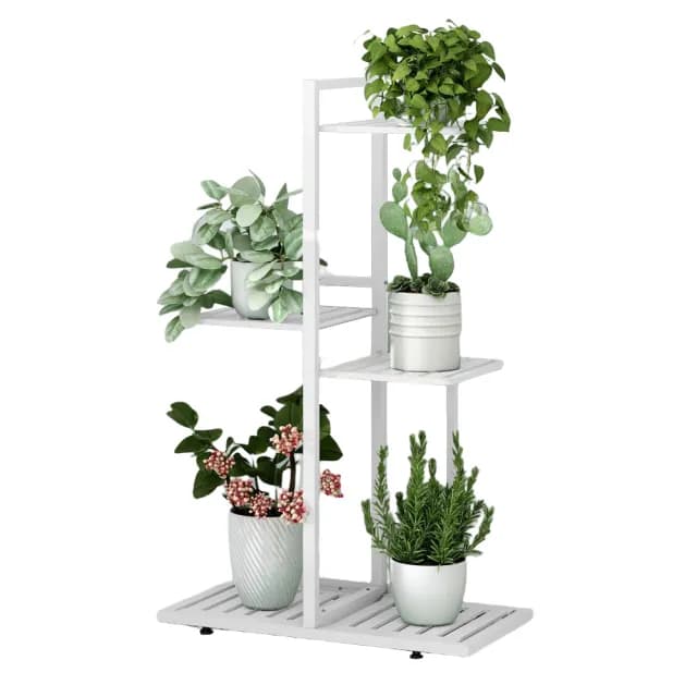 【京太陽】5盆加強款方形園藝花架(盆栽架 花架 花盆架 植物架 戶外花架 園藝花架 落地花架)