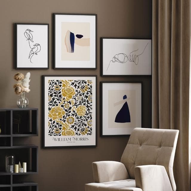 【菠蘿選畫所】William Morris Grafton-70x100cm(復古花卉圖騰掛畫/臥室裝飾畫/開店送禮)