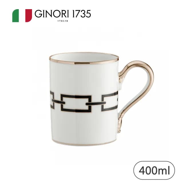 【RICHARD GINORI】戀系列/馬克杯/黑色(GUCCI精品瓷器/義大利第一名瓷)