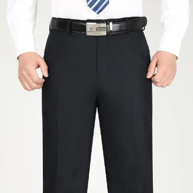 【米蘭精品】現貨+預購 男商務西裝褲修身西裝褲直筒褲機能免燙(男長褲休閒彈力抗皺父親節禮物4色74er6)