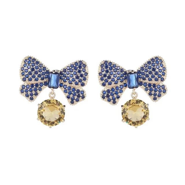 【巴黎精品】現貨+預購 鋯石耳環925純銀耳針(蝴蝶結復古滿鑽生日母親節禮物女飾品p1bk69)