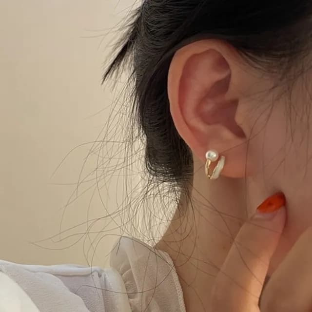 【Oni 歐妮】寶貝  耳針穿式耳環耳釘耳骨環 耳飾925銀針(1對入)