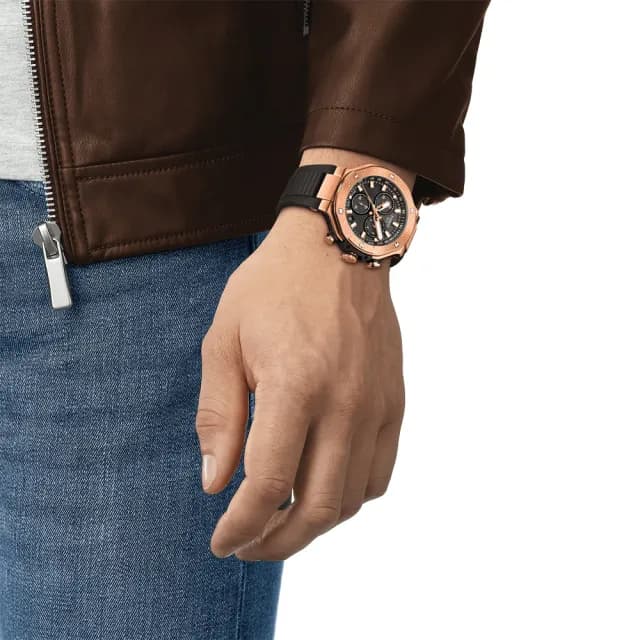 【TISSOT 天梭】T-RACE 競速系列三眼計時手錶 禮物 送禮 推薦(T141.417.37.051.00 / T1414173705100)