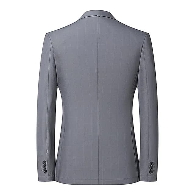 【米蘭精品】現貨+預購 西裝外套休閒西服(素面雙扣西裝春秋男外套父親節禮物74eb30)