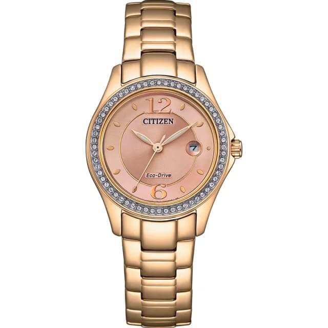 【CITIZEN 星辰】LADYS  Eco-Drive綺麗世界光動能晶鑽女錶 手錶 畢業 禮物 推薦(FE1253-80X)