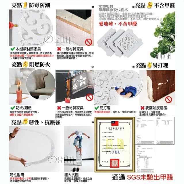 【Osun】DIY木塑板 歐式白色雕花經典巴洛克桌上型書架(生日禮物學生情人節CE178-BLK60)