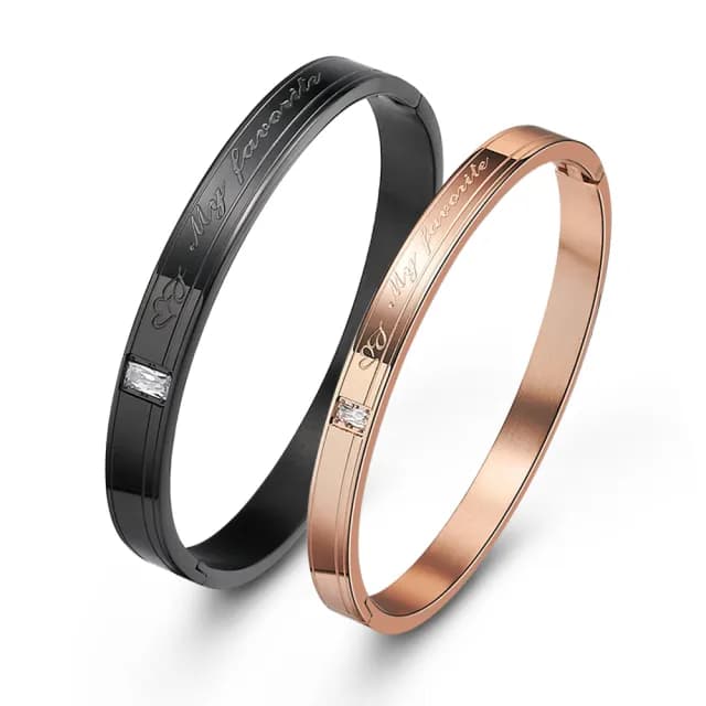 【GIUMKA】情侶手環．唯一摯愛．黑．寬(情人節禮物)