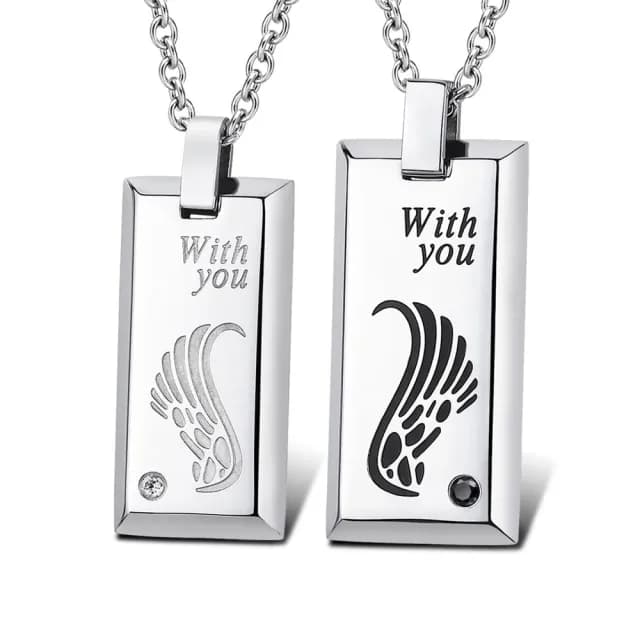 【GIUMKA】快速．項鍊．對鍊．With You．銀色(情人節禮物)