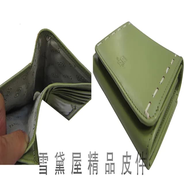【SNOW.bagshop】情人節禮物 真皮包包  短夾中性復古皮夾二折暗扣式主袋100%進口牛皮革(材質輕巧大方好攜帶