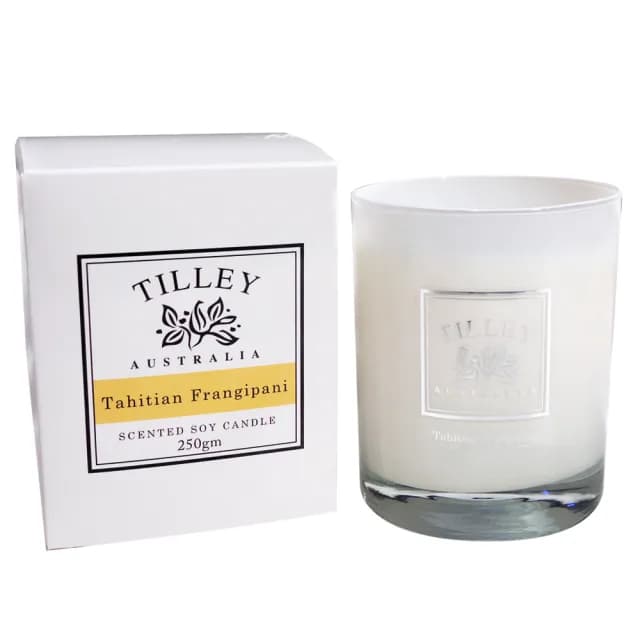 【Tilley百年特莉】大溪地素馨花香氛大豆蠟燭(240g)