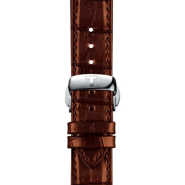 【TISSOT 天梭 官方授權】Le Locle 80小時動力儲存開芯鏤空皮帶機械錶-39mm 情人節 禮物(T0064071603301)