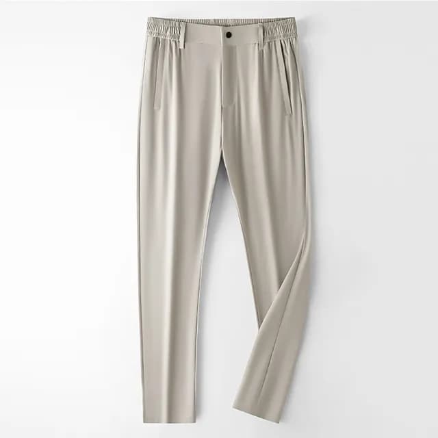 【米蘭精品】現貨+預購 長褲冰絲褲運動長褲男休閒長褲(冰爽彈力商務百搭男褲子父親節禮物4色74fa12)