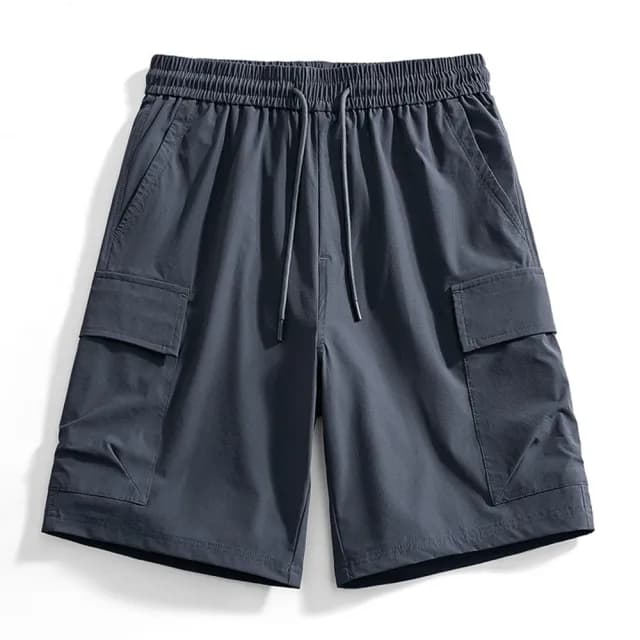 【米蘭精品】現貨+預購 短褲冰絲褲運動短褲男休閒長褲(寬鬆簡約涼爽工裝男褲子父親節禮物4色74fa22)