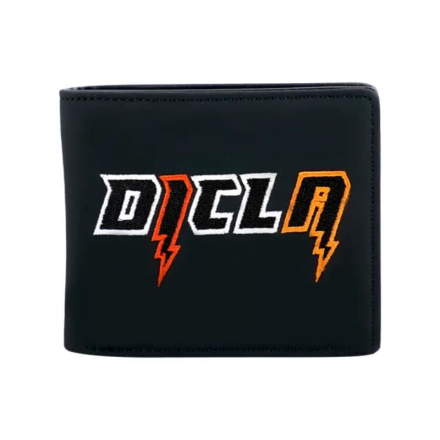 【DICLA 迪克拉】父親節禮物 薩羅特刺繡真皮包包 短夾(簡約品味 經典百搭 都會男士必備)