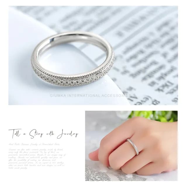 【GIUMKA】情侶戒指．925純銀．尾戒．穿越愛戀．情人節禮物(銀色)