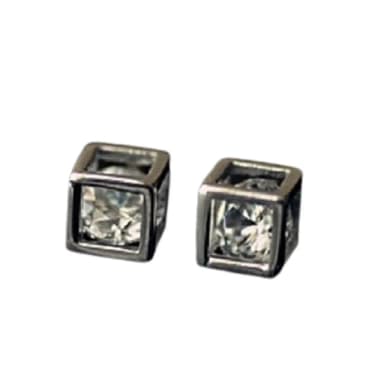 【米蘭精品】現貨+預購 耳環流行銀飾品鑲鑽耳飾(簡約正方形精選情人節生日禮物聖誕節交換禮物首選73ag108)