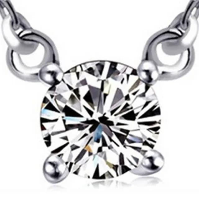 【米蘭精品】現貨+預購 鑲鑽項鍊銀飾品(獨一無二八心八箭造型美艷百搭母親節生日情人節禮物73y52)