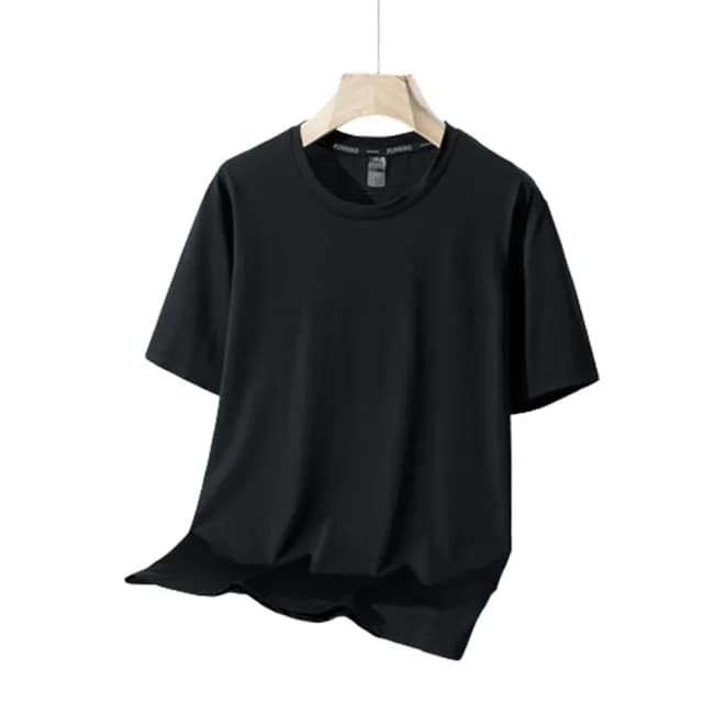 【米蘭精品】現貨+預購 冰絲T恤短袖上衣(薄款透氣速乾彈力男裝父親節禮物5色74ey19)