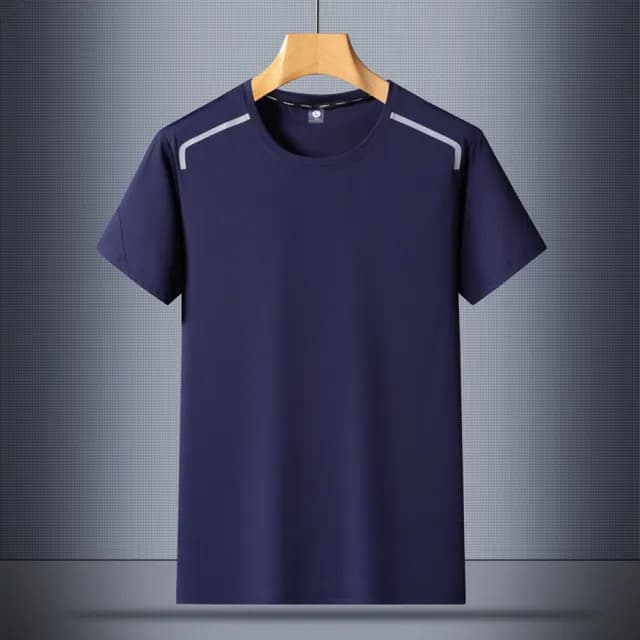 【米蘭精品】現貨+預購 冰絲T恤短袖上衣(夏季透氣吸汗健身男裝父親節禮物4色74ey17)