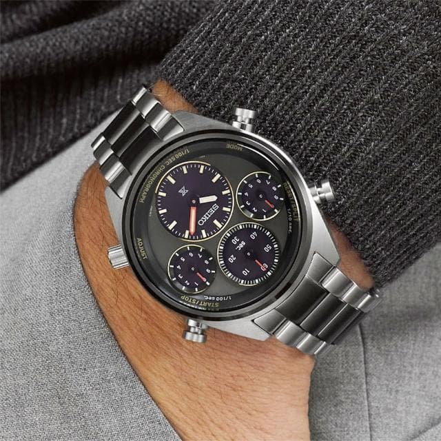 【SEIKO 精工】Prospex 40週年限量版 1/100秒太陽能計時手錶 母親節 禮物 送禮(SFJ005P1/8A50-00C0N)