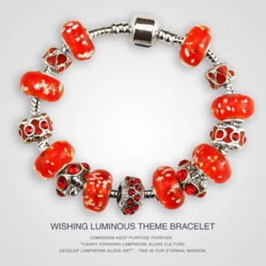 【米蘭精品】現貨+預購 串珠手鍊流行飾品(紅色熱情夜光主題母親節情人節生日聖誕節交換禮物2款73ay113)