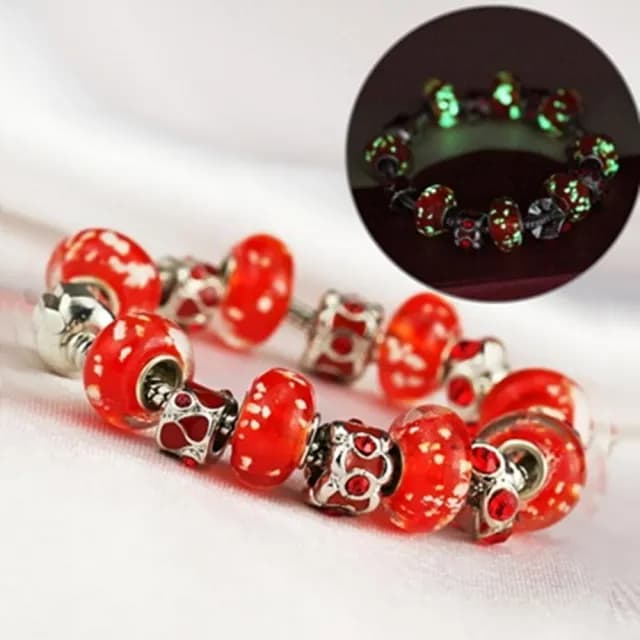 【米蘭精品】現貨+預購 串珠手鍊流行飾品(紅色熱情夜光主題母親節情人節生日聖誕節交換禮物2款73ay113)