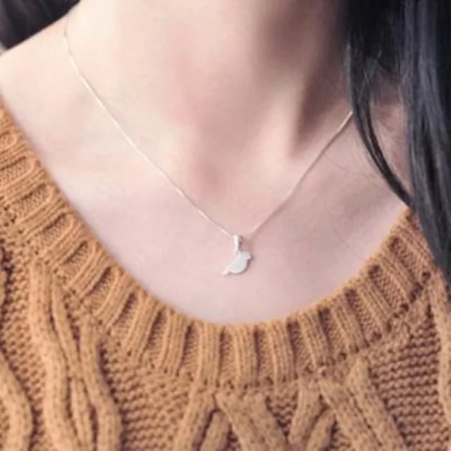 【米蘭精品】現貨+預購 項鍊流行銀飾品(優雅高貴小鳥造型母親節生日情人節聖誕節交換禮物73as42)