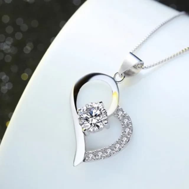 【米蘭精品】現貨+預購 項鍊鑲鑽流行銀飾品(時尚典雅百搭母親節情人節生日聖誕節交換禮物73am33)