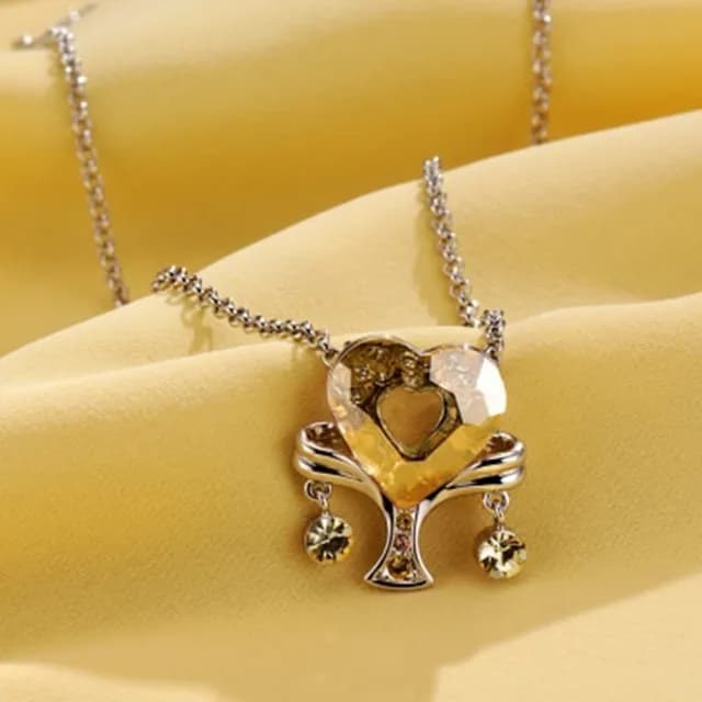 【米蘭精品】現貨+預購 項鍊水晶流行飾品(鑲鑽星座天枰座造型母親節情人節生日聖誕節交換禮物73aj123)