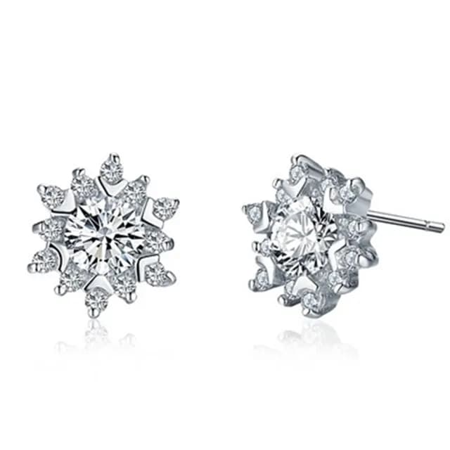 【米蘭精品】現貨+預購 耳環鑲鑽流行銀飾品(精選精緻雪花七夕情人節生日聖誕節交換禮物73ac23)