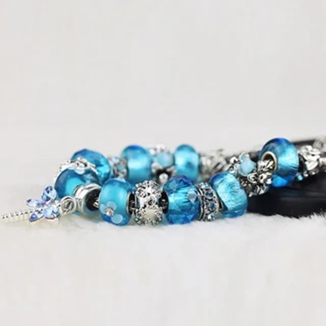 【米蘭精品】現貨+預購 串珠手鍊流行飾品(水晶精美小蜻蜓精選母親節情人節生日聖誕節交換禮物73ay68)