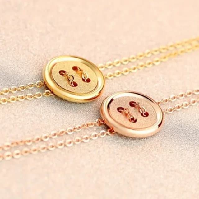 【米蘭精品】現貨+預購 玫瑰金手鍊流行飾品(時尚幸運鈕釦流行母親節生日情人節聖誕節交換禮物2色71ah16)
