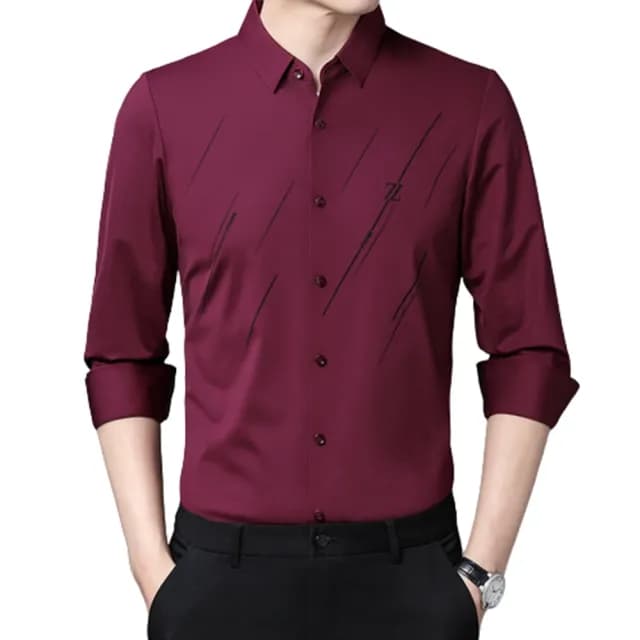 【米蘭精品】現貨+預購 襯衫長袖上衣(春款薄款寬鬆休閒男裝父親節禮物5色74eq20)