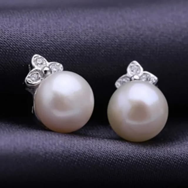 【米蘭精品】現貨+預購 珍珠耳環流行銀飾品(鑲鑽優雅高貴時尚母親節生日情人節聖誕節交換禮物73ah47)